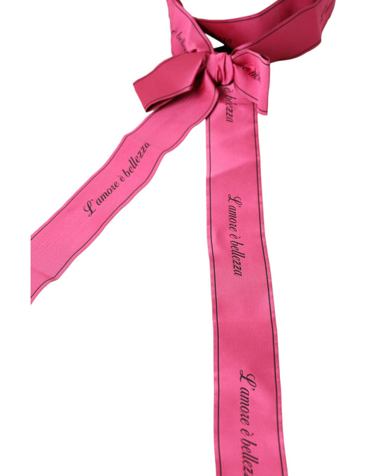 Dolce & Gabbana Pink L’Amore E’Bellezza Waist Belt