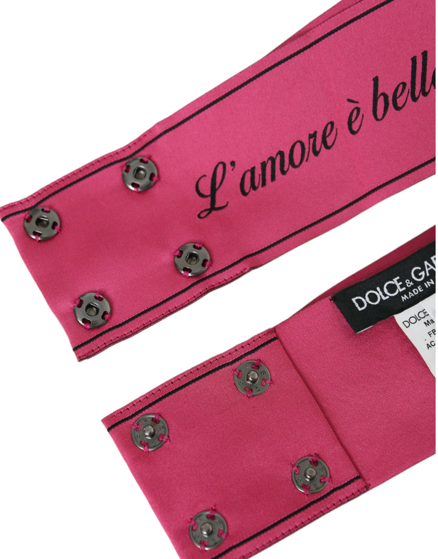 Dolce & Gabbana Pink L’Amore E’Bellezza Waist Belt