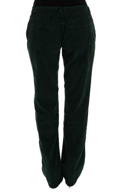 Dolce & Gabbana Elegant Green Cotton Blend Trousers - W24