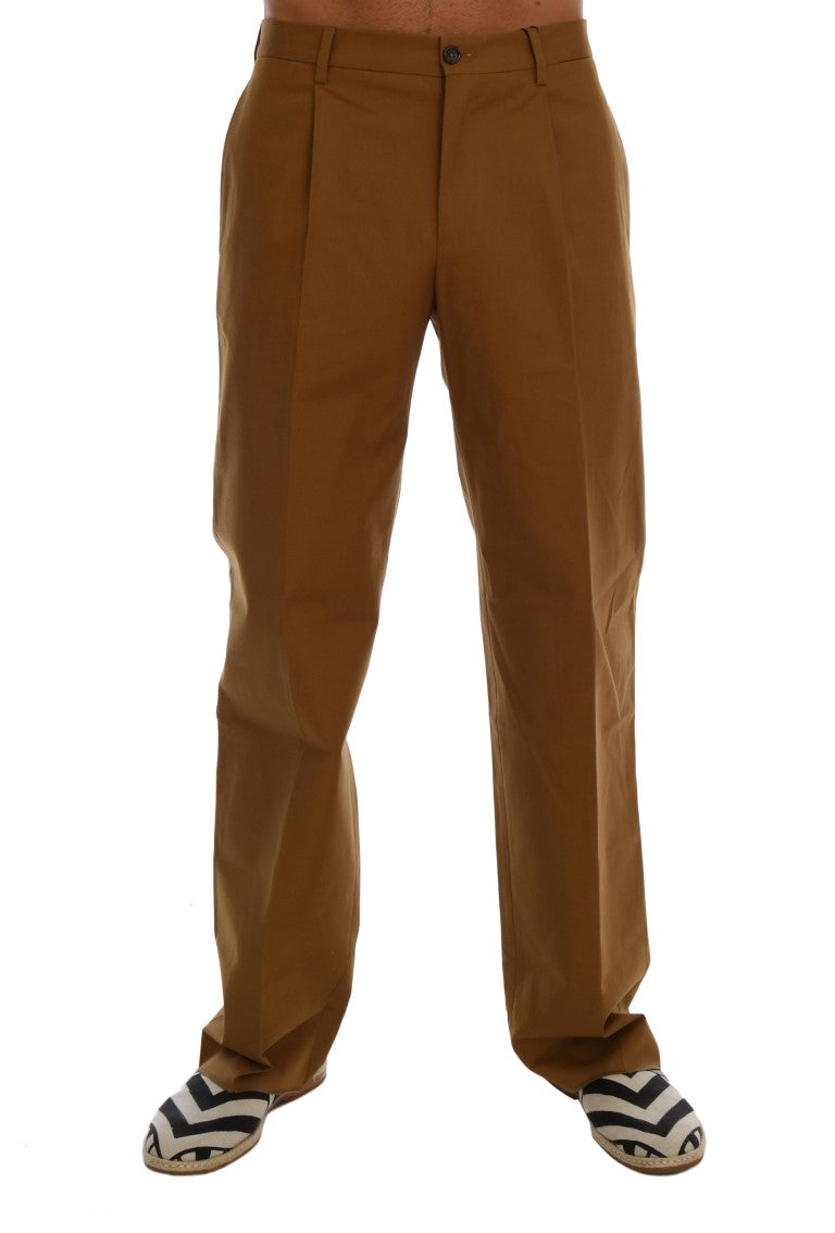 Dolce & Gabbana Elegant Brown Formal Trousers for