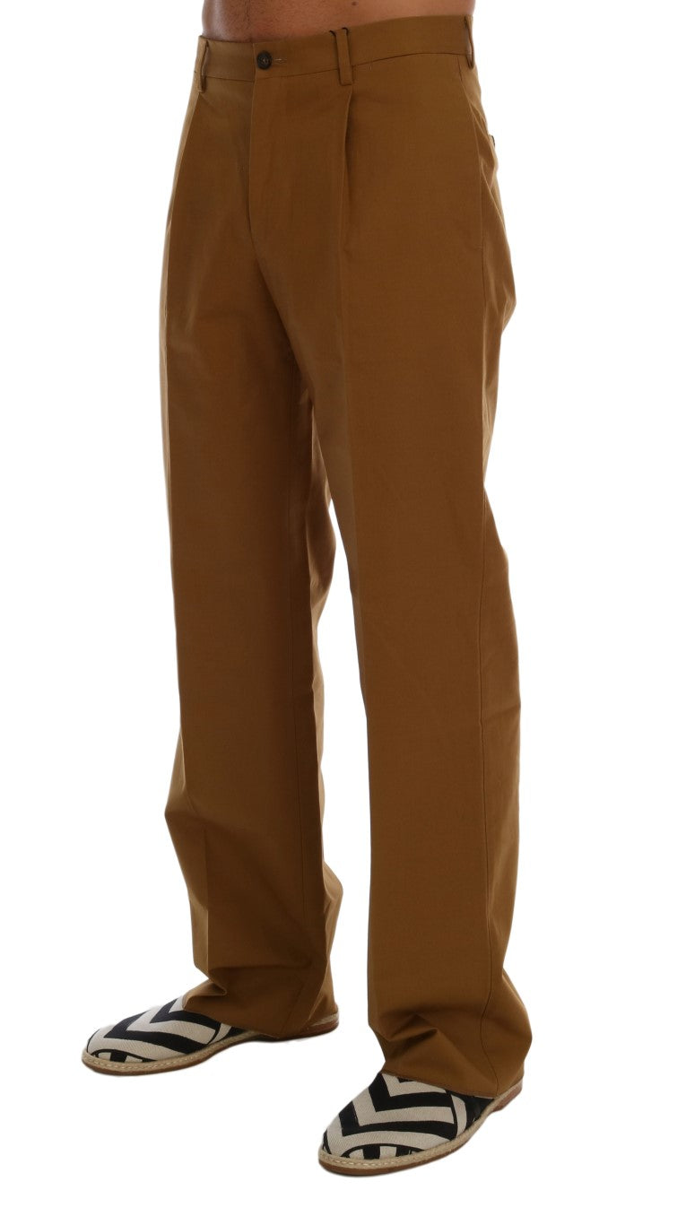 Dolce & Gabbana Elegant Brown Formal Trousers for