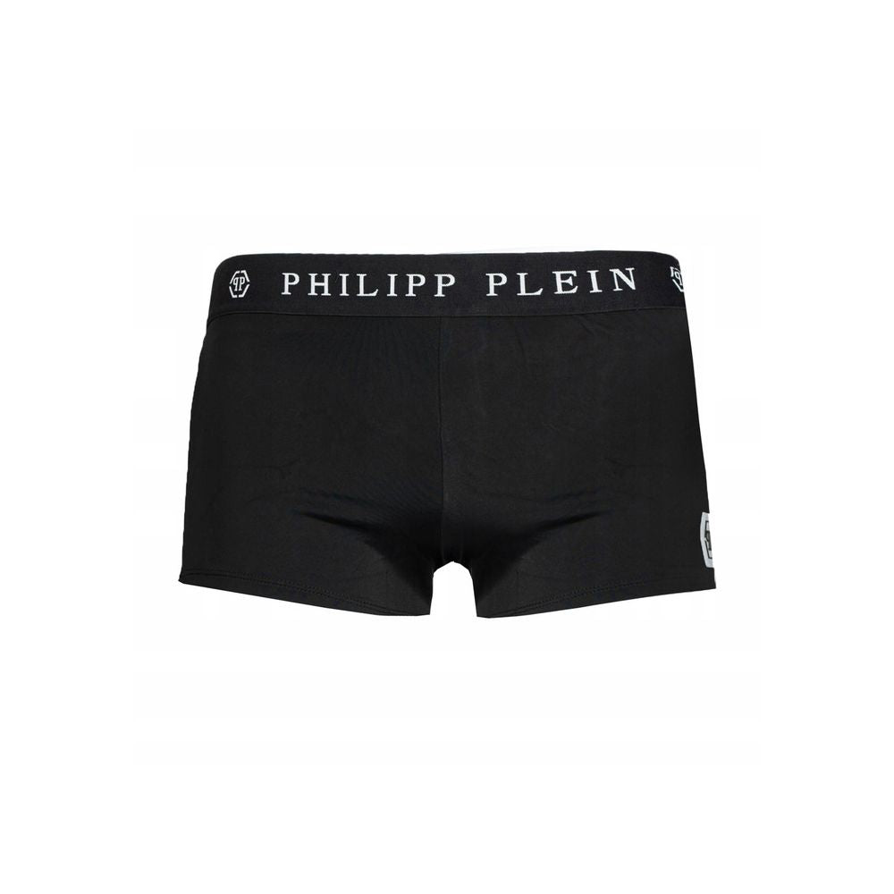 Philipp Plein Black Polyamide Men’s Swimwear