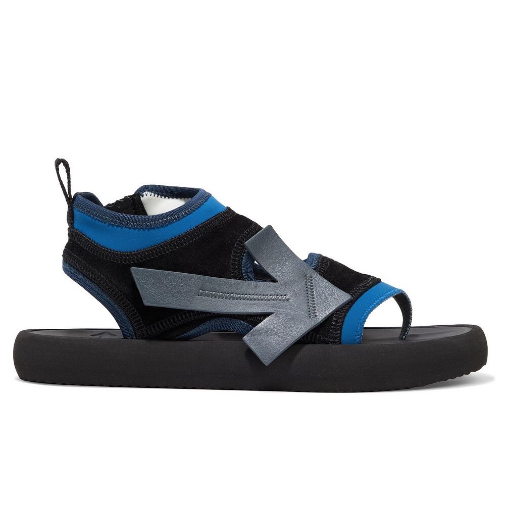 Off-White Blue Neoprene Women Sandal - EU39/US9