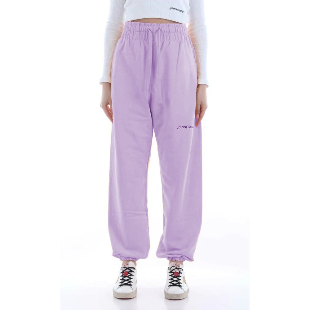 Hinnominate Plush Cotton Sweatpants with Logo Detail - XS