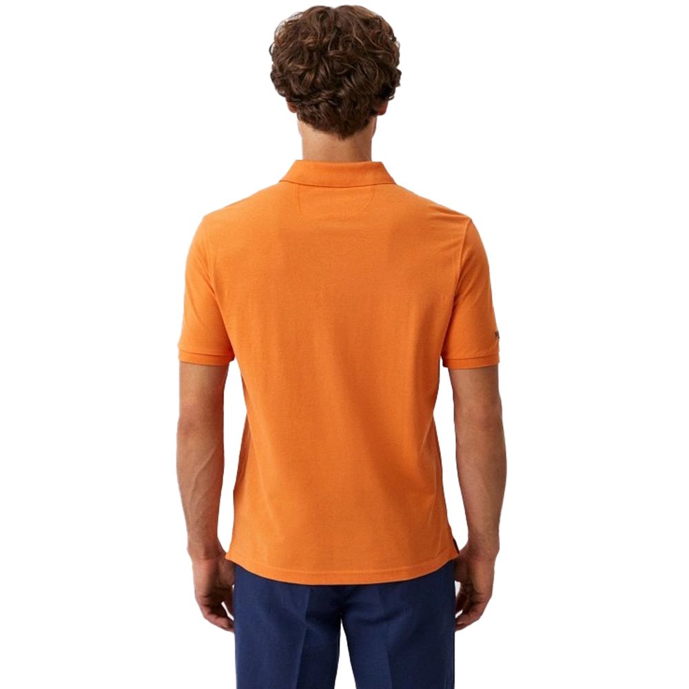 La Martina Chic Orange Cotton Polo for the Iconic Gentleman - 3XL