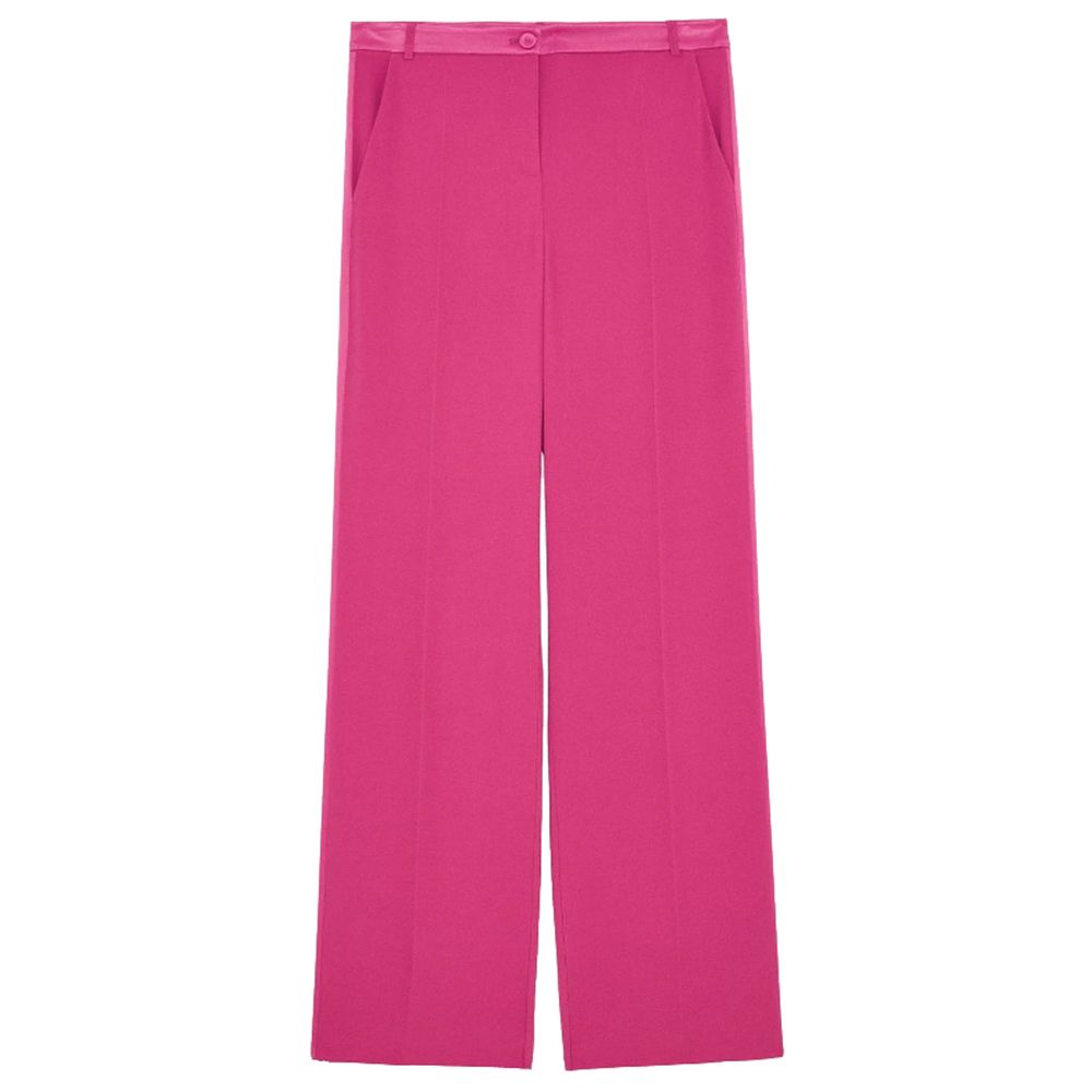 Patrizia Pepe Elegant Fuchsia Palazzo Trousers - W42