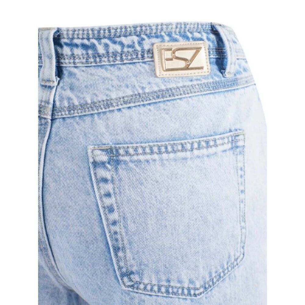 Yes Zee Light Blue Cotton Women High-Waisted Jean