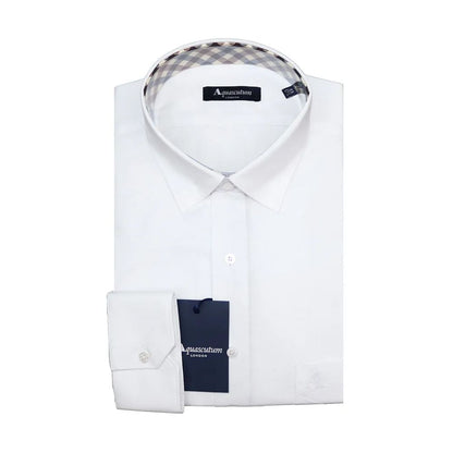 Aquascutum Elegant White Cotton Blend Shirt - IT42 | XL