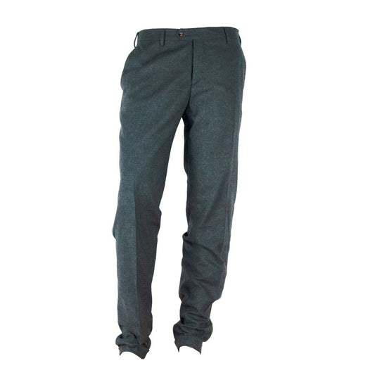 Made in Italy Elegantly Tailored Gray Winter Trousers - IT44 | XS