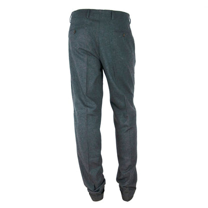 Made in Italy Elegantly Tailored Gray Winter Trousers - IT44 | XS