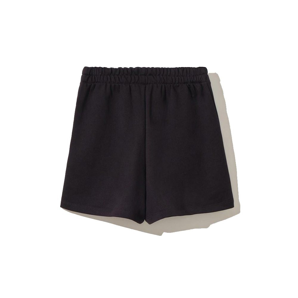 Comme Des Fuckdown Chic Black Cotton Shorts with Side Pockets - S