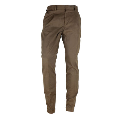 Made in Italy Brown Wool Men Trouser - IT56 | 3XL