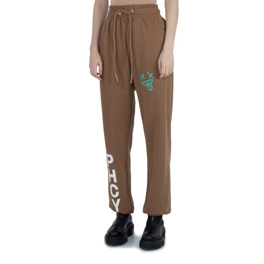 Pharmacy Industry Brown Cotton Women's Trouser