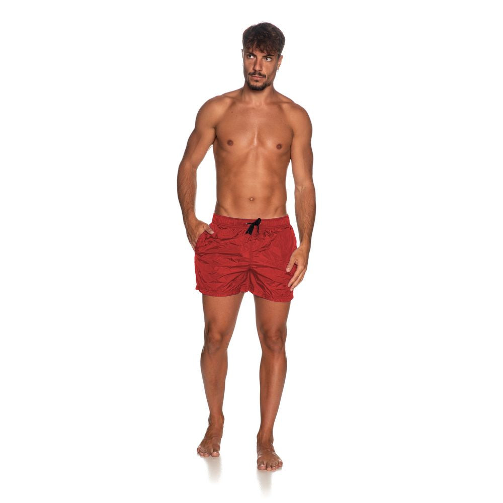 Refrigiwear Red Nylon Men’s Swim Short