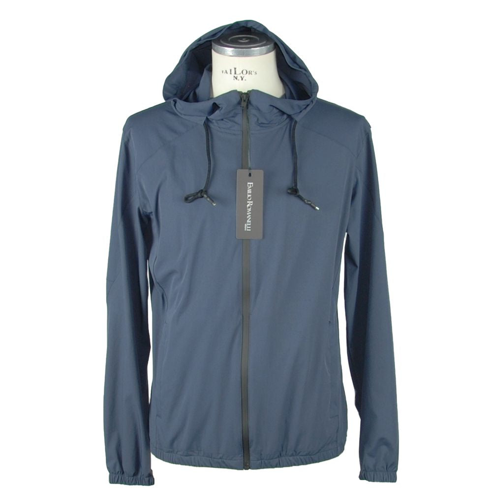 Emilio Romanelli Blue Synthetic Men’s Jacket