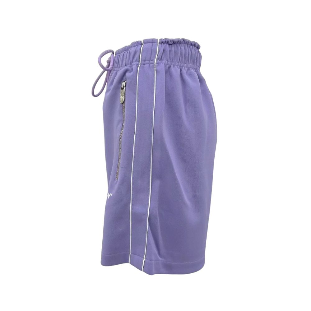 Pharmacy Industry Chic Purple Bermuda Shorts with Side Stripes - XS