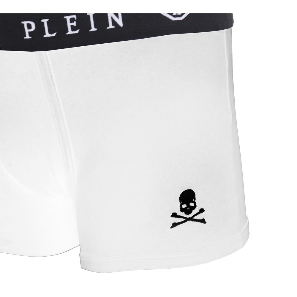 Philipp Plein White Cotton Men’s Boxer