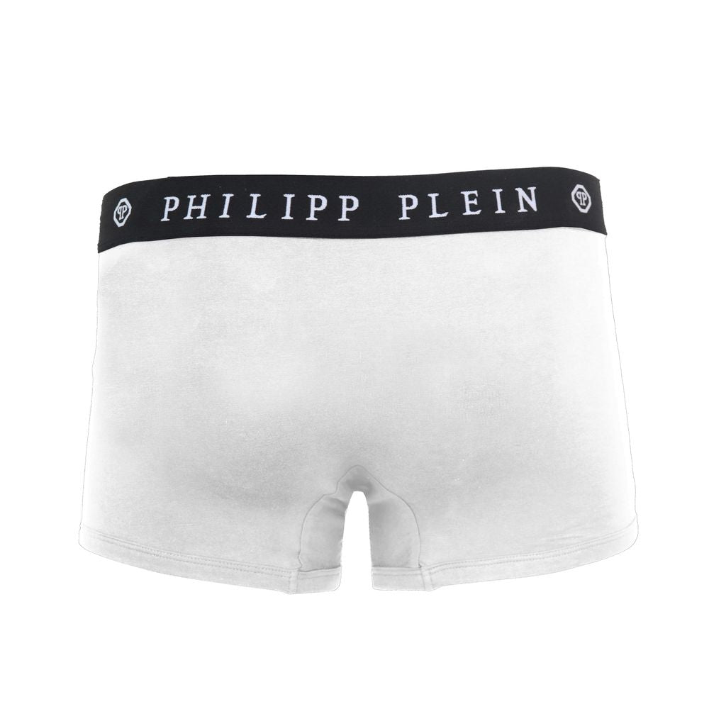 Philipp Plein White Cotton Men’s Boxer