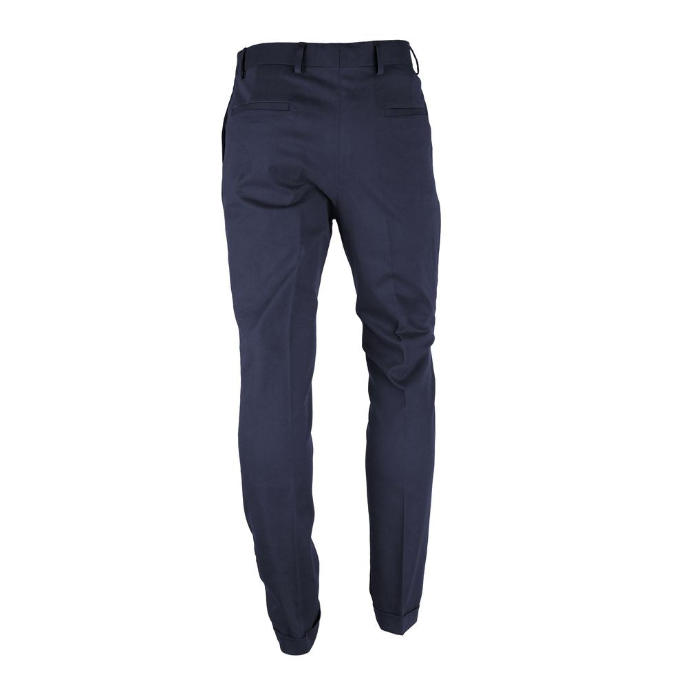 Made in Italy Blue Wool Men’s Trouser