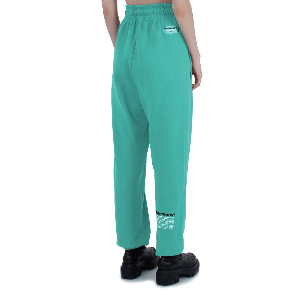 Pharmacy Industry Green Cotton Women Trouser