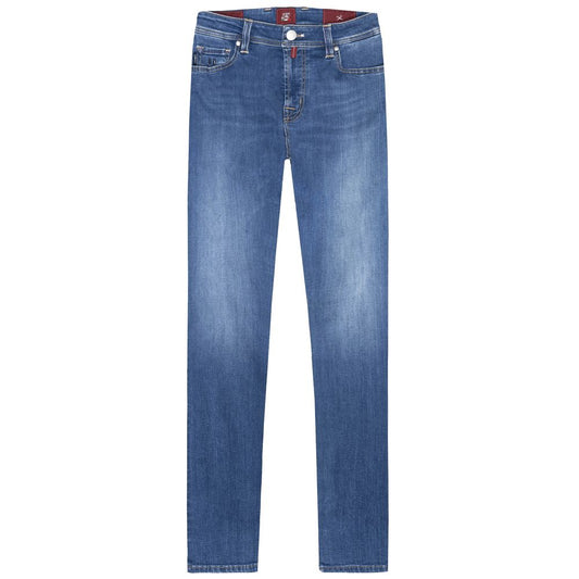 Tramarossa Light Blue Cotton Men Jeans