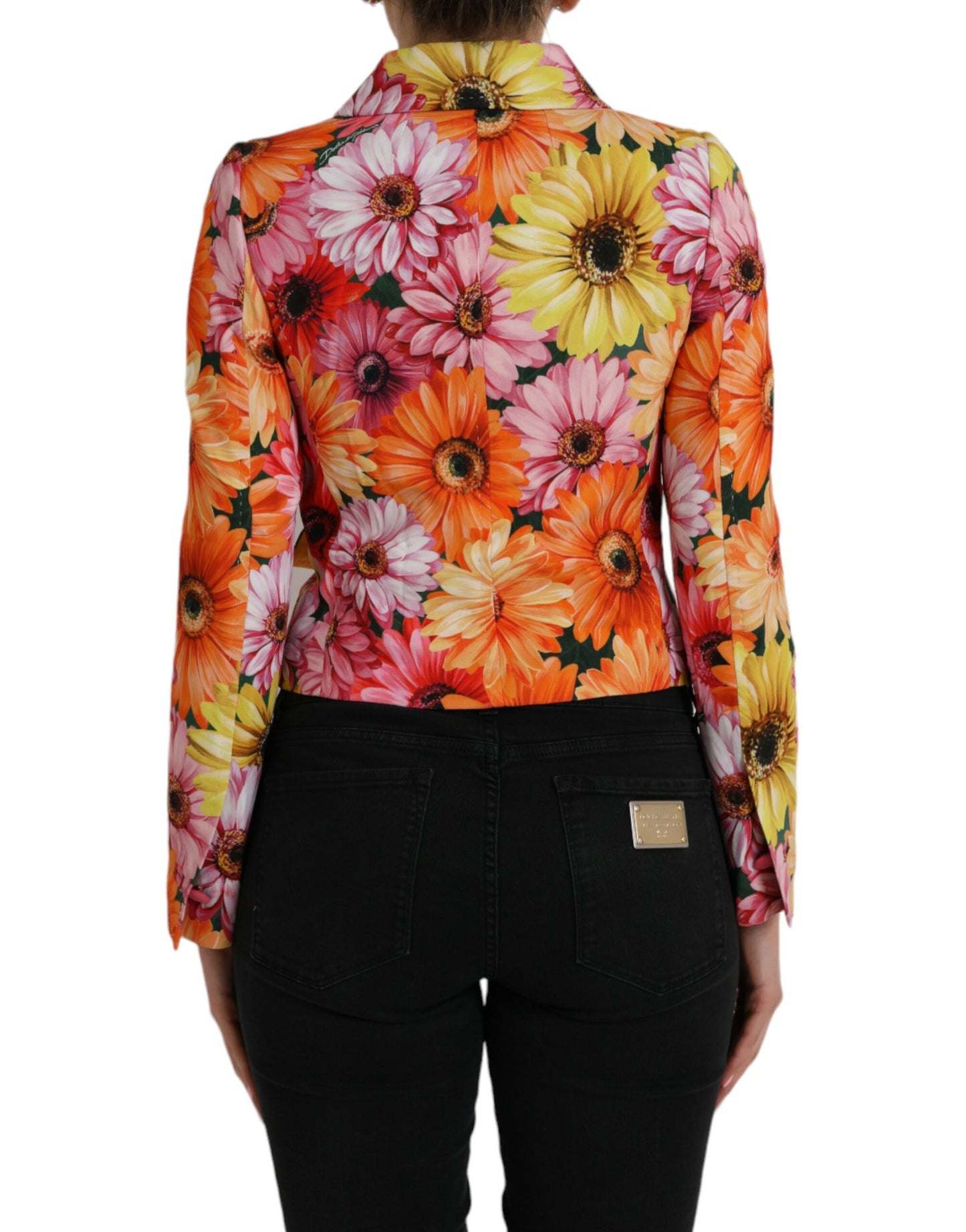 Dolce & Gabbana Multicolor Floral Brocade Blazer Coat Jacket - IT36 | XS