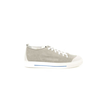 Cerruti 1881 Gray Leather Men Sneaker - EU41/US8