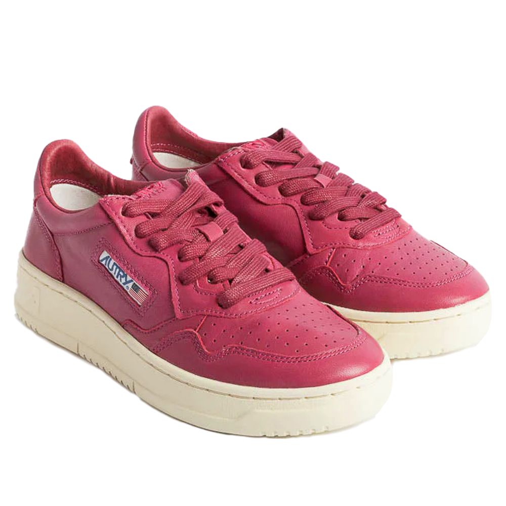 Autry Fuchsia Leather Di Capra Sneaker - EU35/US5