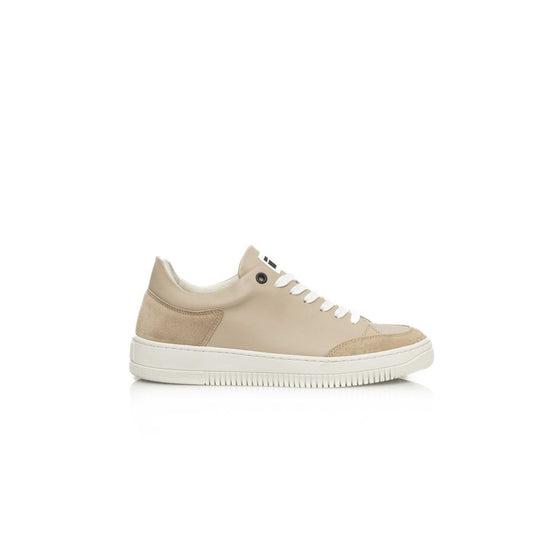 Cerruti 1881 Beige Leather Women Sneaker - EU38/US8