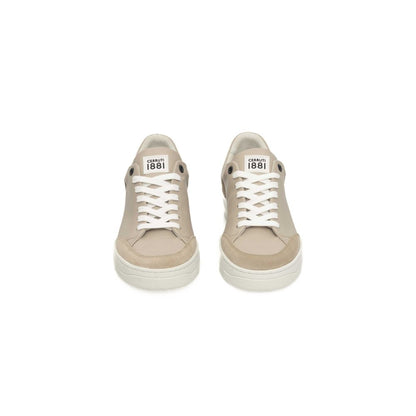 Cerruti 1881 Beige Leather Women Sneaker - EU38/US8