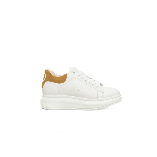 Cerruti 1881 White Leather Women Sneaker - EU36/US6