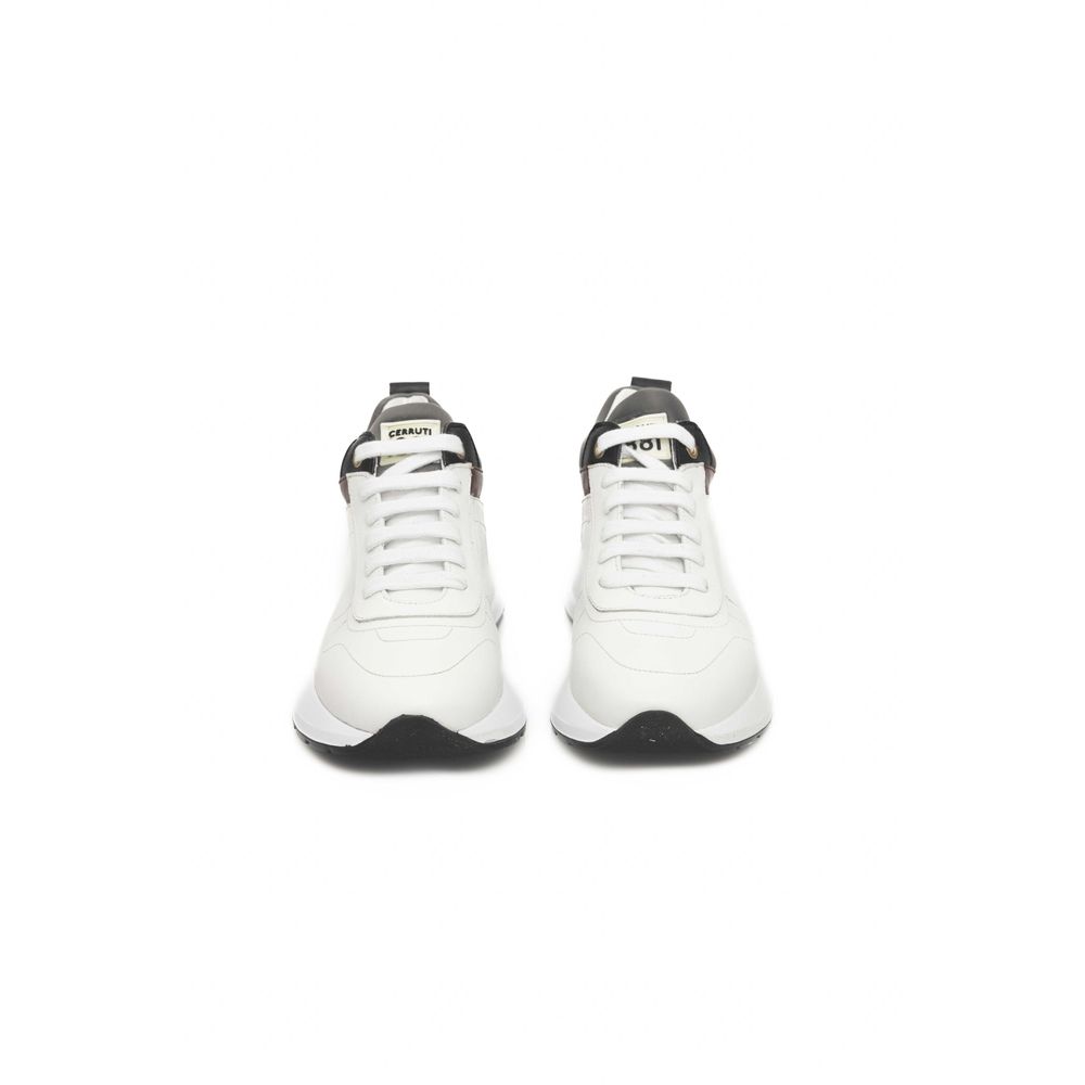 Cerruti 1881 White Leather Women Sneaker - EU36/US6