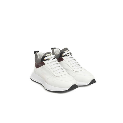 Cerruti 1881 White Leather Women Sneaker - EU36/US6