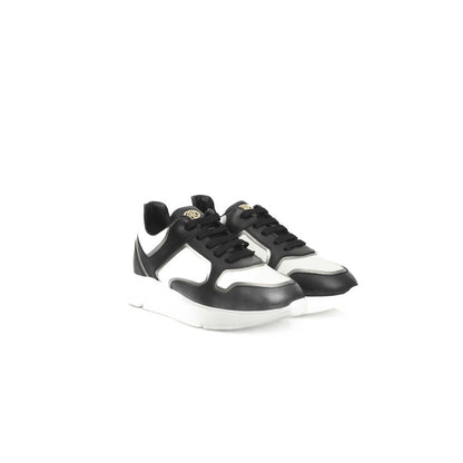 Cerruti 1881 Black Leather Women Sneaker - EU37/US7