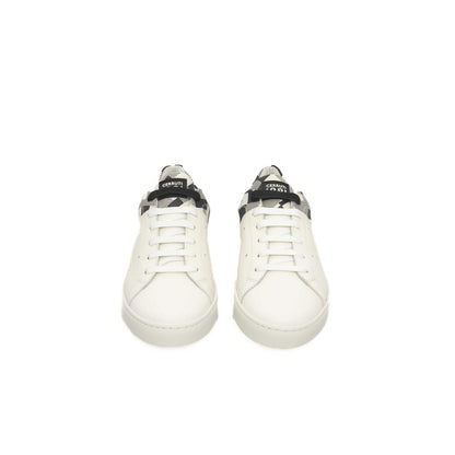 Cerruti 1881 White Leather Men Sneaker