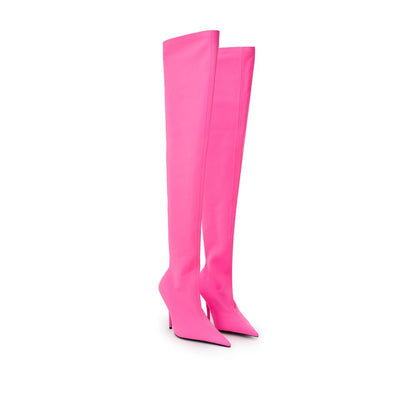 Balenciaga Elegant Pink Polyester Ankle Boots - EU39/US9