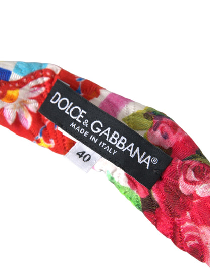 Dolce & Gabbana Multicolor Carretto Print Waist Belt - IT40|S