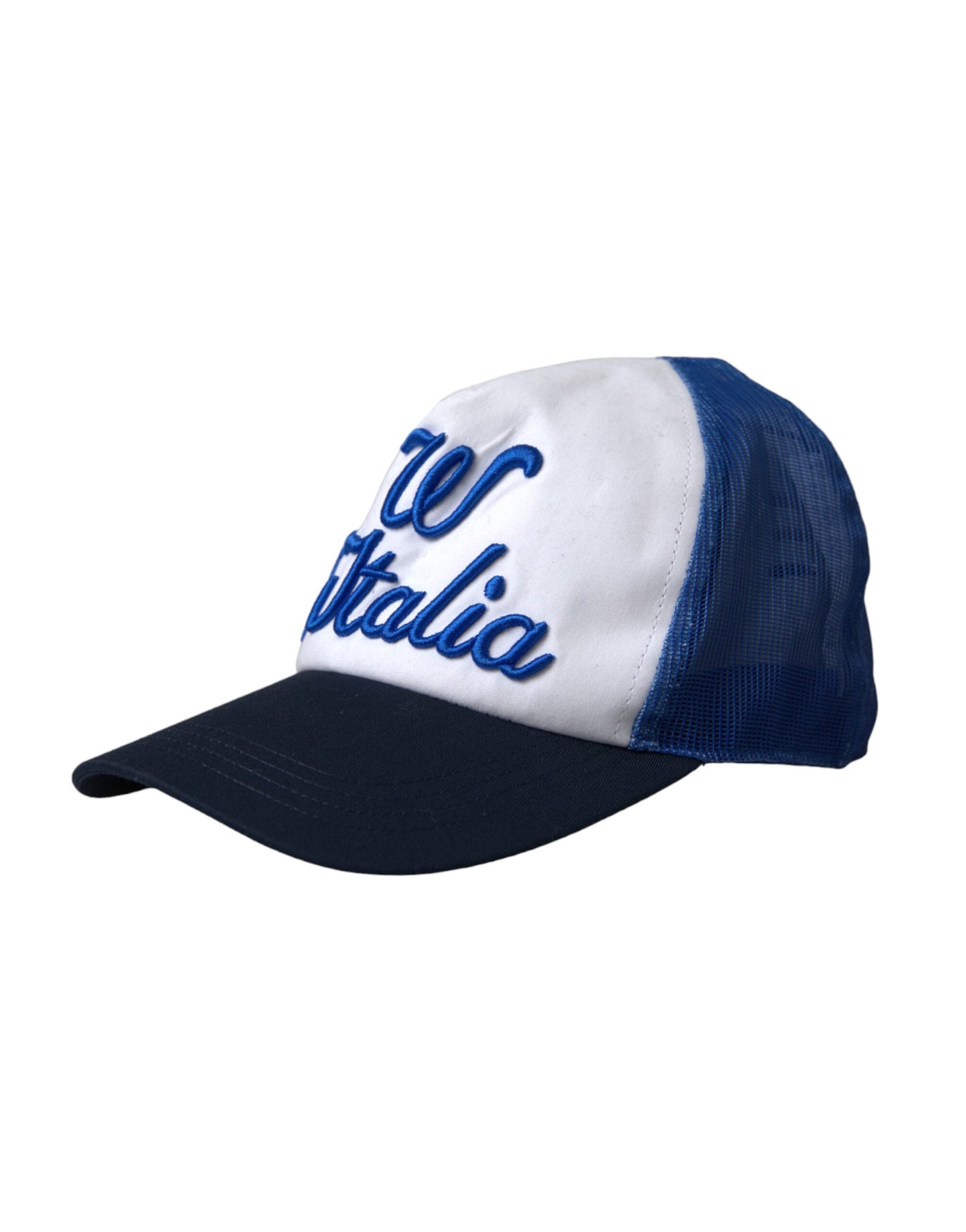 Dolce & Gabbana Blue White Black Italia Mesh Baseball Hat - 57 cm|S