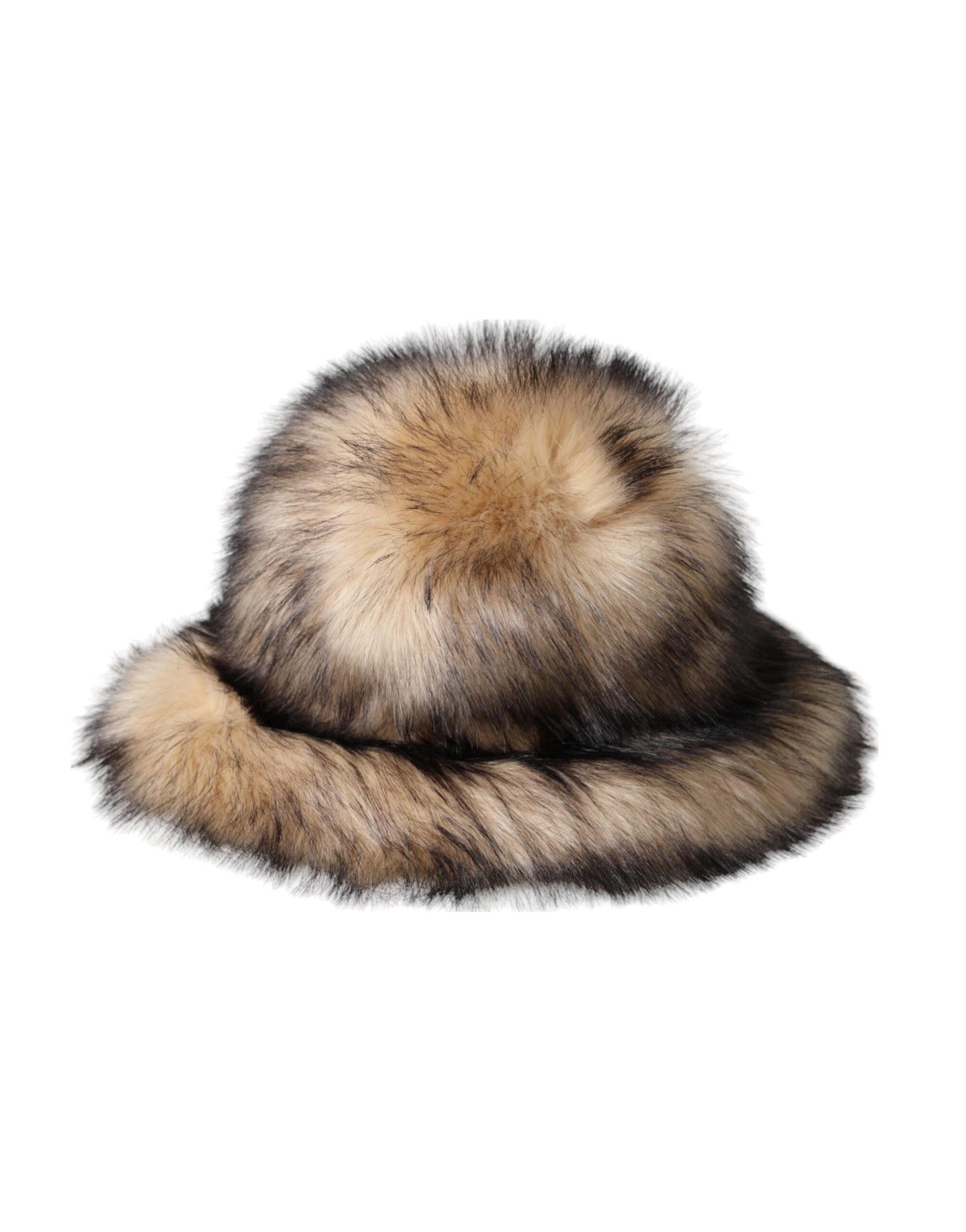 Dolce & Gabbana Brown Faux Fur Modacrylic Fedora Hat - 59 cm|L