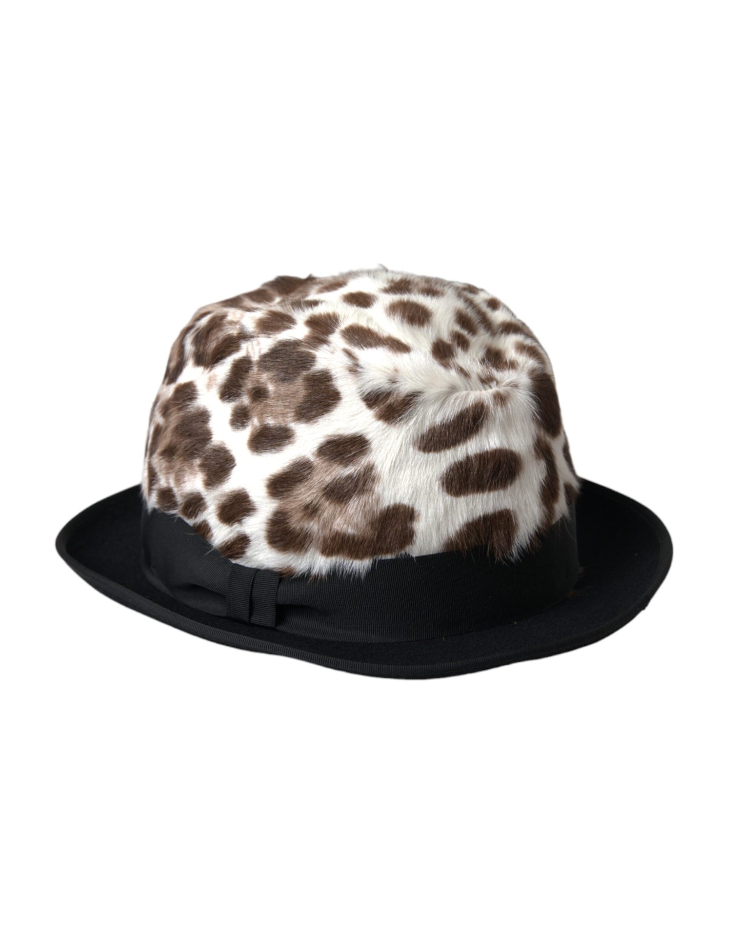 Dolce & Gabbana Multicolor Leopard Women Fedora Hat - 58 cm|M