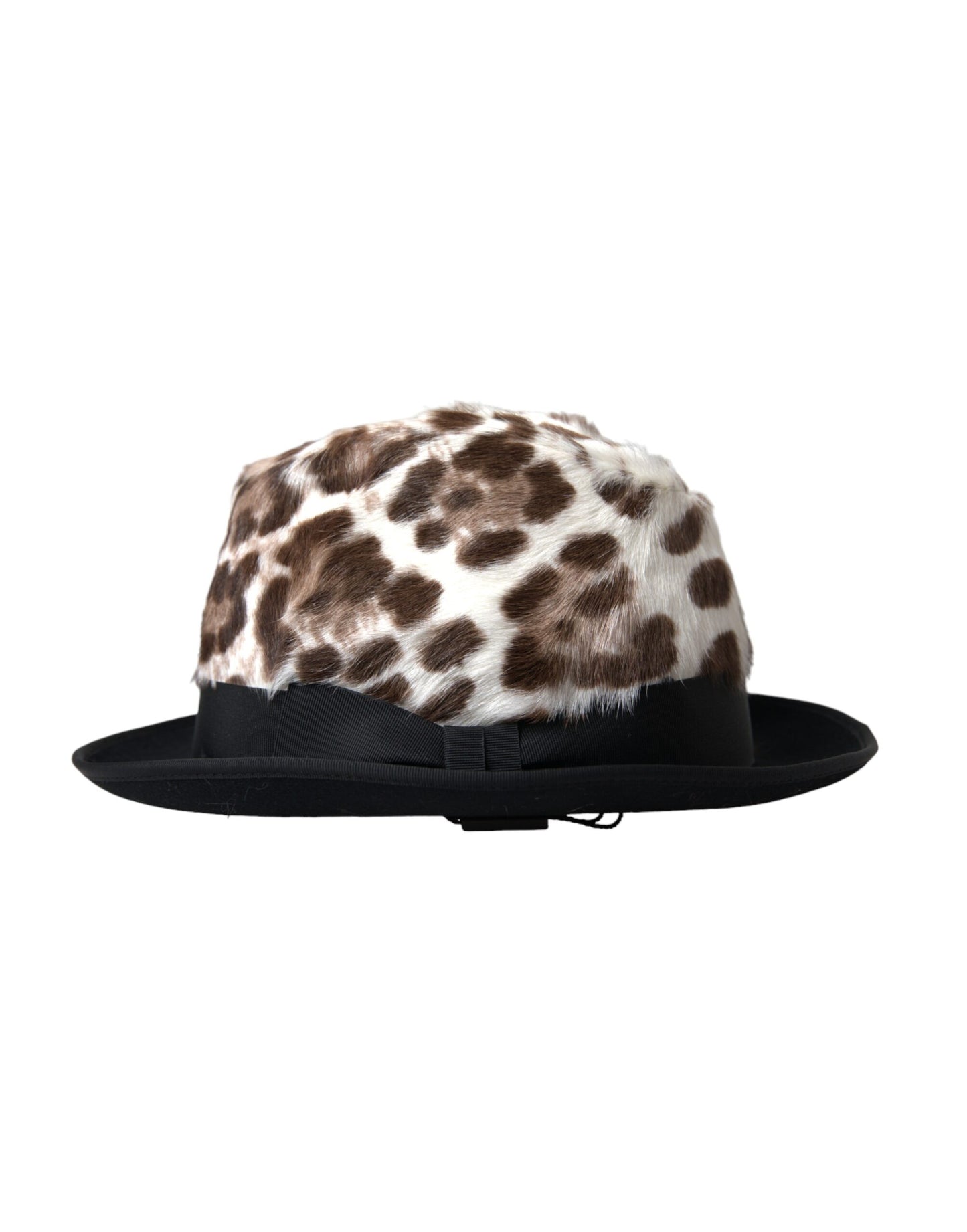 Dolce & Gabbana Multicolor Leopard Women Fedora Hat - 58 cm|M