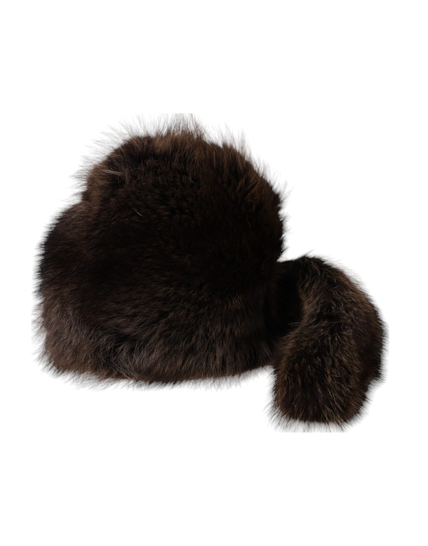 Dolce & Gabbana Women Brown Raccoon Fur Bucket Hat - 57 cm|S