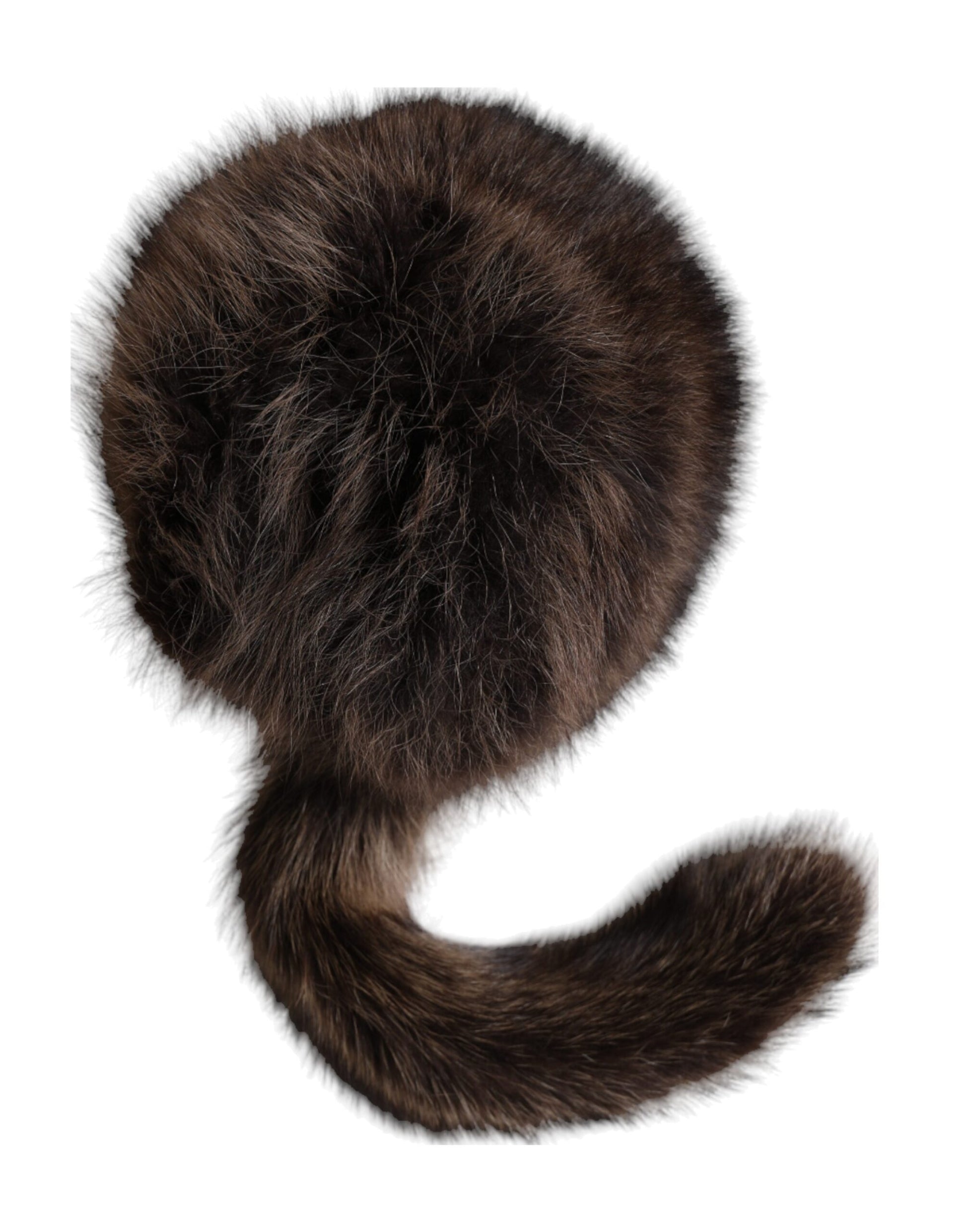 Dolce & Gabbana Women Brown Raccoon Fur Bucket Hat - 57 cm|S