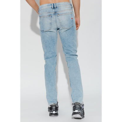 Diesel Light Blue Cotton Jeans & Pant - W31