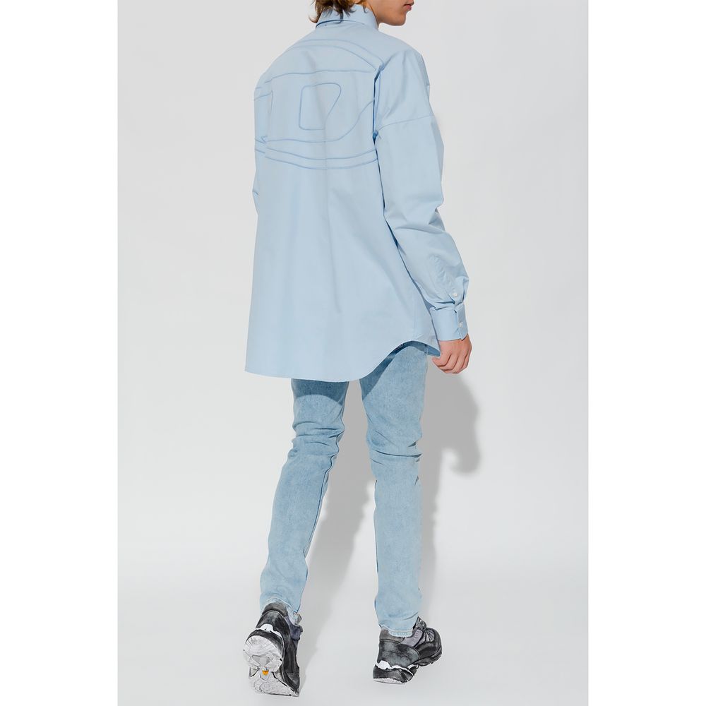 Diesel Light Blue Cotton Jeans & Pant - W31