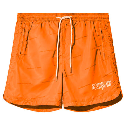 Comme Des Fuckdown Orange Polyester Men’s Swim Short - M