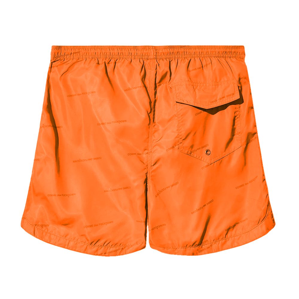 Comme Des Fuckdown Orange Polyester Men’s Swim Short - M