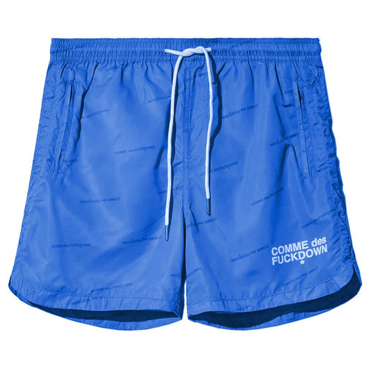 Comme Des Fuckdown Blue Polyester Men’s Swim Short - M