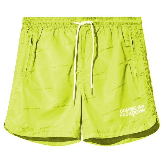 Comme Des Fuckdown Yellow Polyester Men Swim Short - M