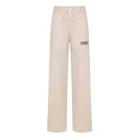 Comme Des Fuckdown Beige Cotton Jeans & Pant